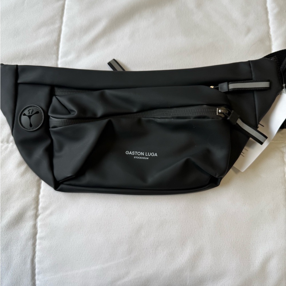 NWT- Gaston Luga, Black Splash Hip Pack